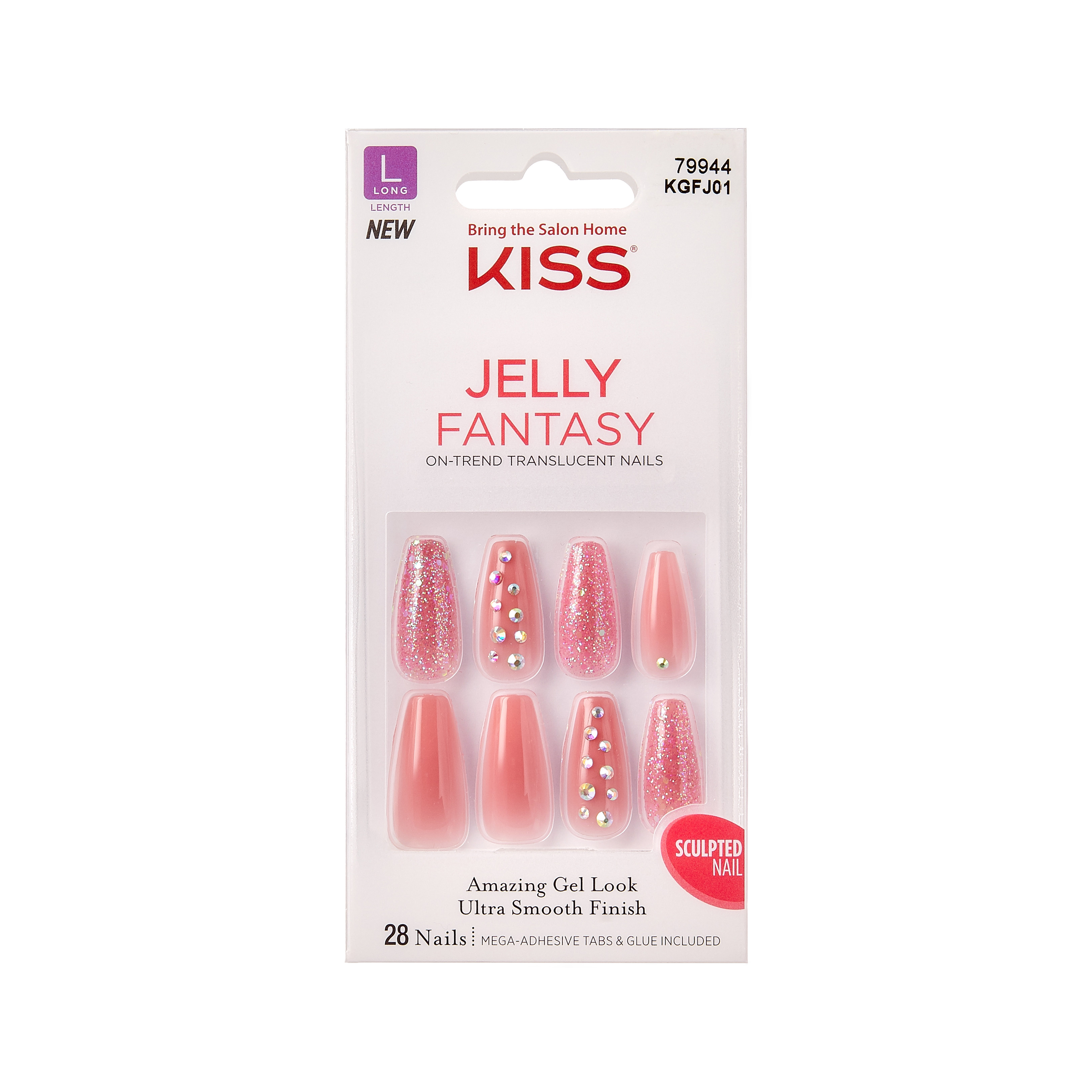 KISS Gel Fantasy Jelly Nails selvklæbende negle Be Jelly Køb online |  rossmann.dk