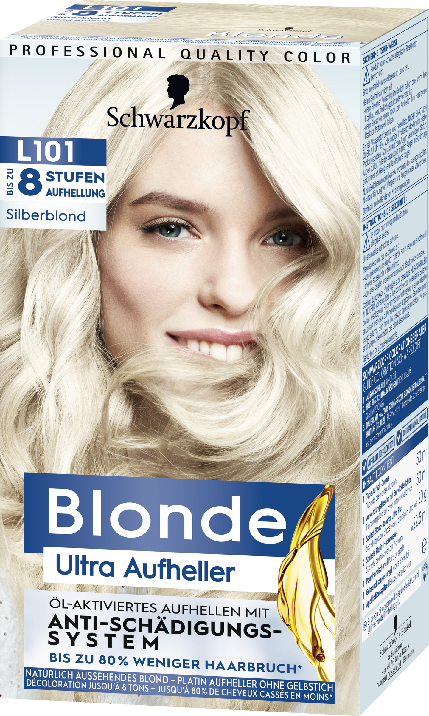 Schwarzkopf Blonde Blonde Ultra Afbleger Sølvblond L101 - Trin 3 køb ind på  nettet | rossmann.dk